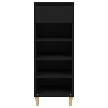 Scarpiera Nera 40x36x105 cm in Legno Multistrato - homemem39