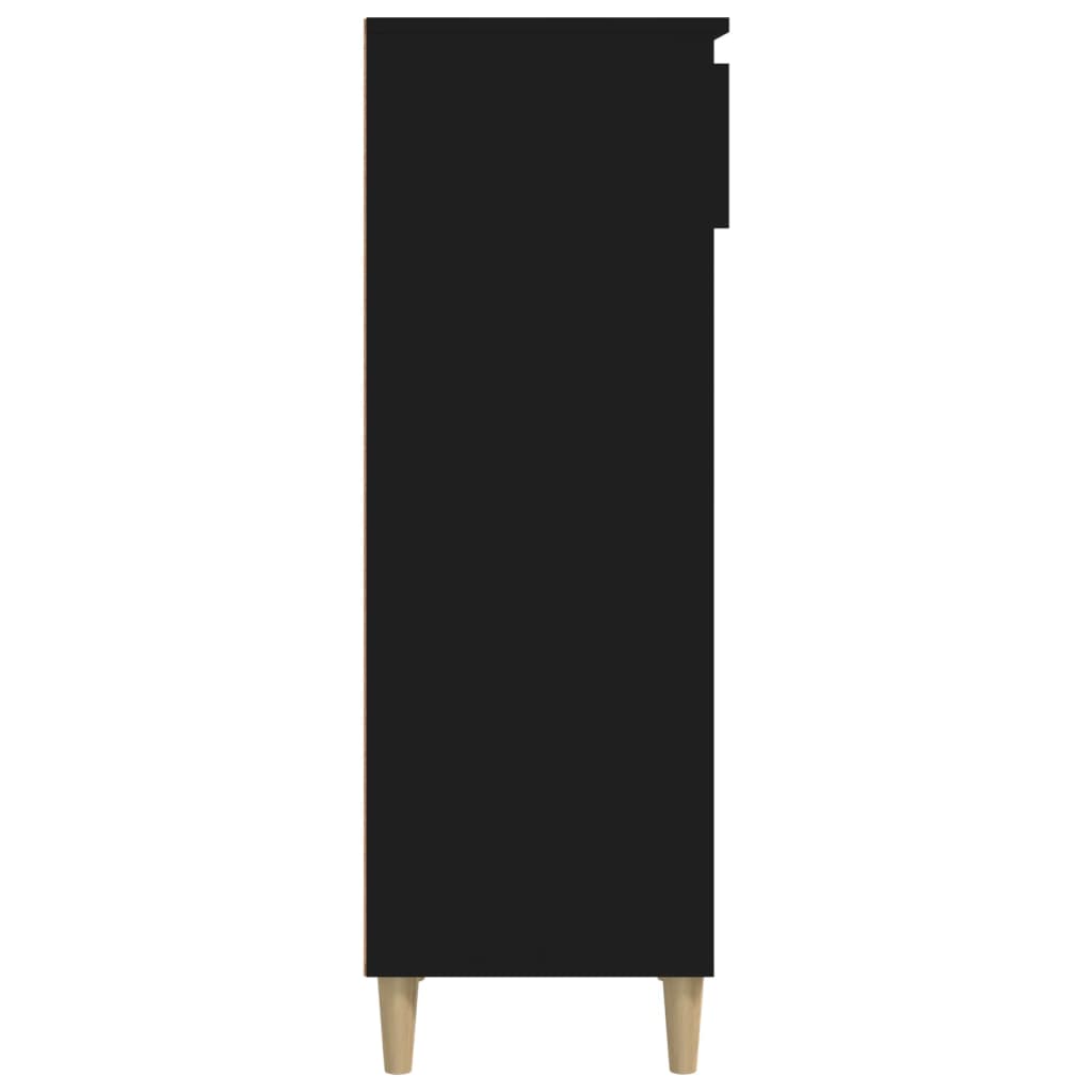 Scarpiera Nera 40x36x105 cm in Legno Multistrato - homemem39