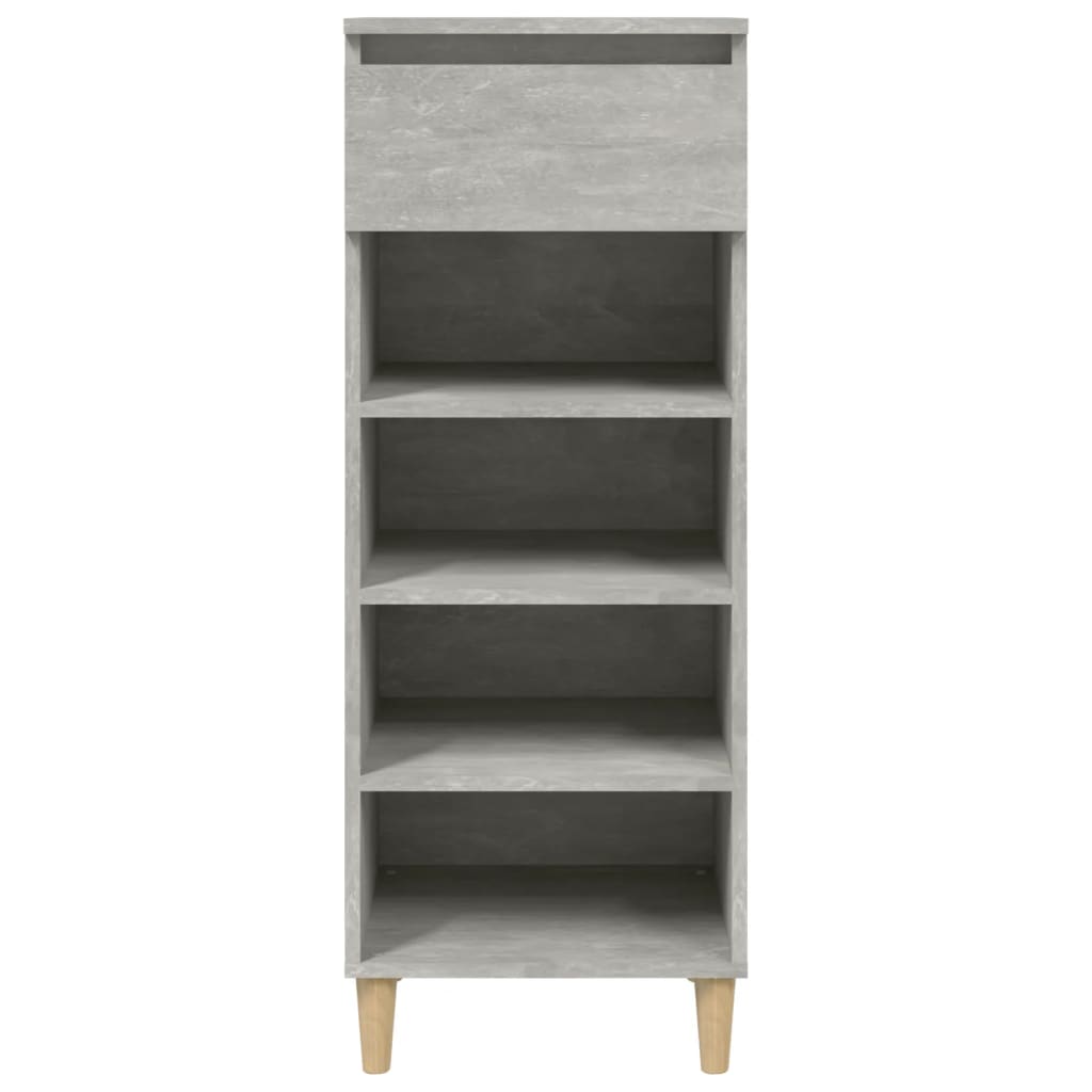 Scarpiera Grigio Cemento 40x36x105 cm in Legno Multistrato - homemem39