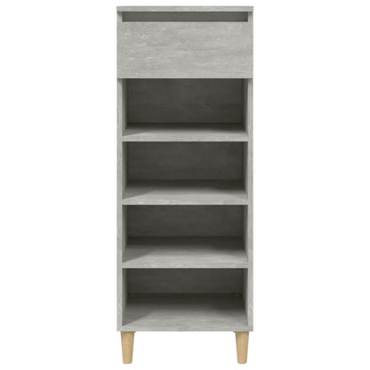Scarpiera Grigio Cemento 40x36x105 cm in Legno Multistrato - homemem39