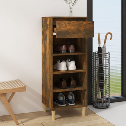 Scarpiera Rovere Fumo 40x36x105 cm in Legno Multistrato - homemem39