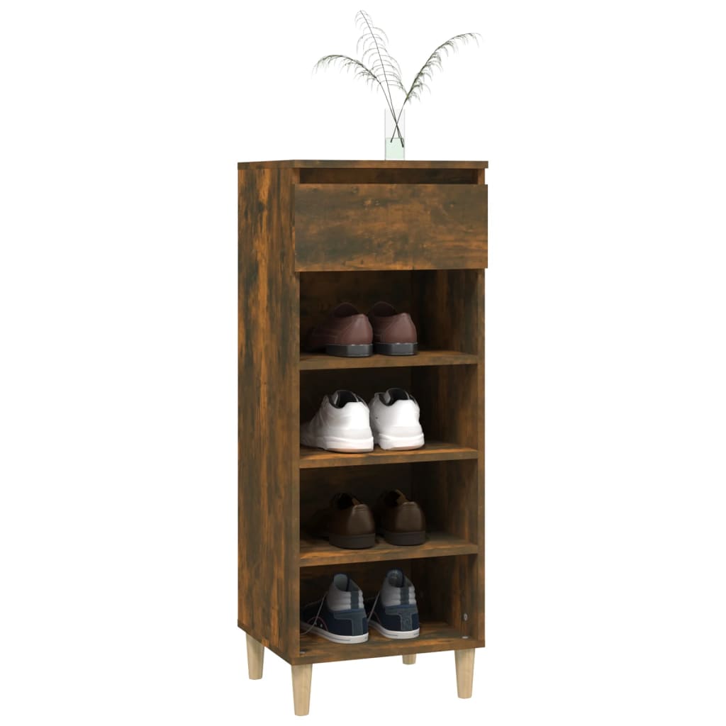 Scarpiera Rovere Fumo 40x36x105 cm in Legno Multistrato - homemem39