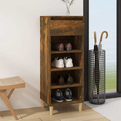 Scarpiera Rovere Fumo 40x36x105 cm in Legno Multistrato - homemem39