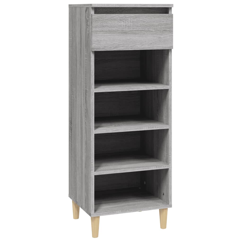 Scarpiera Grigio Sonoma 40x36x105 cm in Legno Multistrato - homemem39