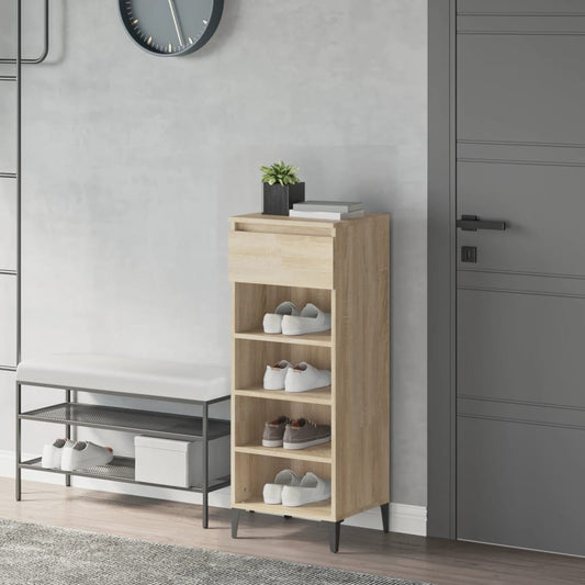 Scarpiera Rovere Sonoma 40x36x105 cm in Legno Multistrato - homemem39