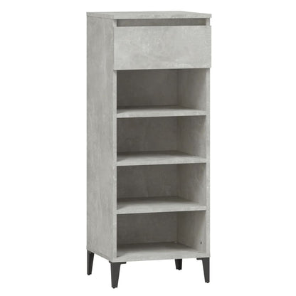 Scarpiera Grigio Cemento 40x36x105 cm in Legno Multistrato - homemem39