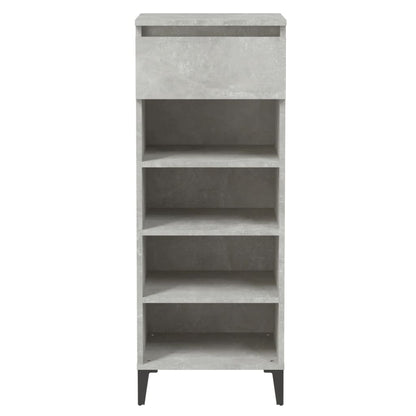 Scarpiera Grigio Cemento 40x36x105 cm in Legno Multistrato - homemem39