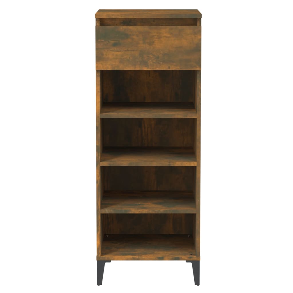 Scarpiera Rovere Fumo 40x36x105 cm in Legno Multistrato - homemem39