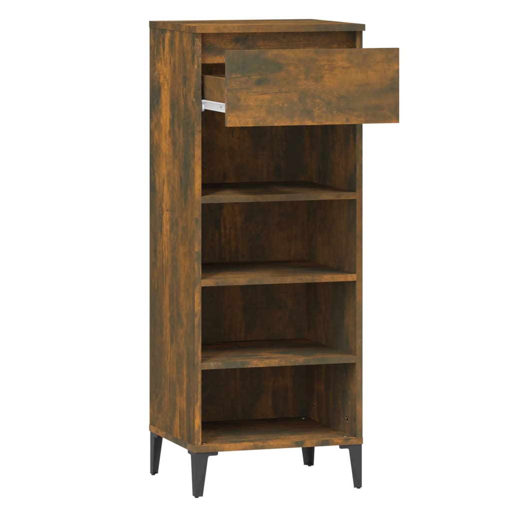 Scarpiera Rovere Fumo 40x36x105 cm in Legno Multistrato - homemem39