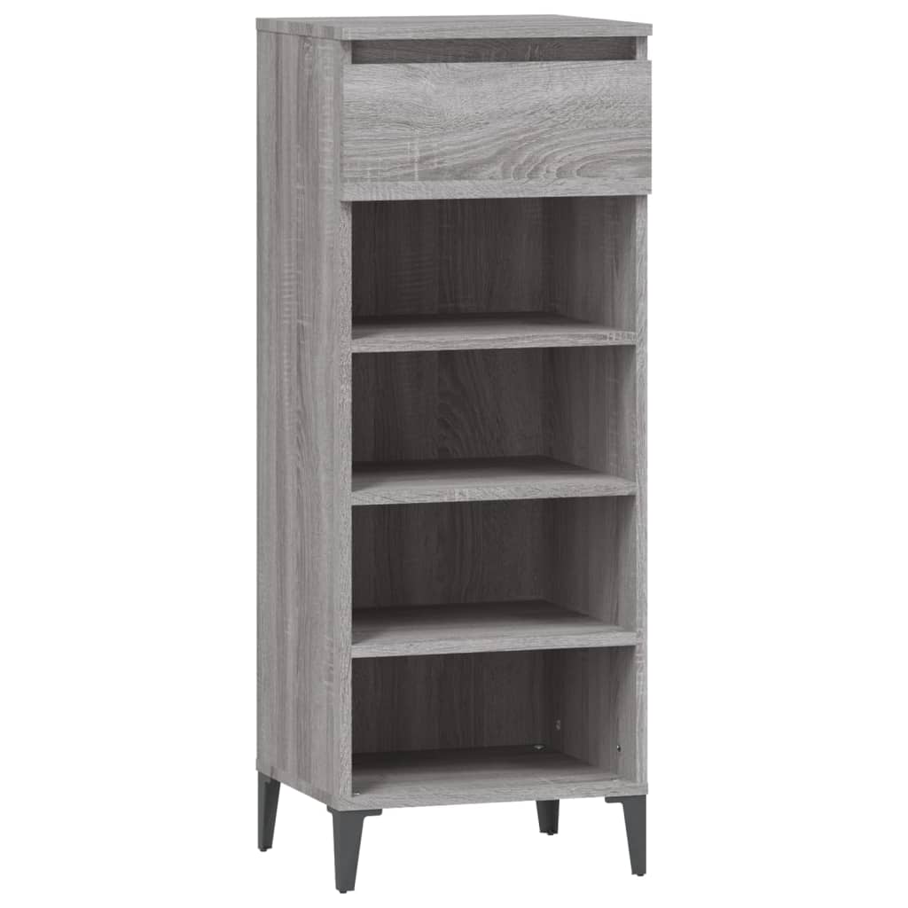 Scarpiera Grigio Sonoma 40x36x105 cm in Legno Multistrato - homemem39