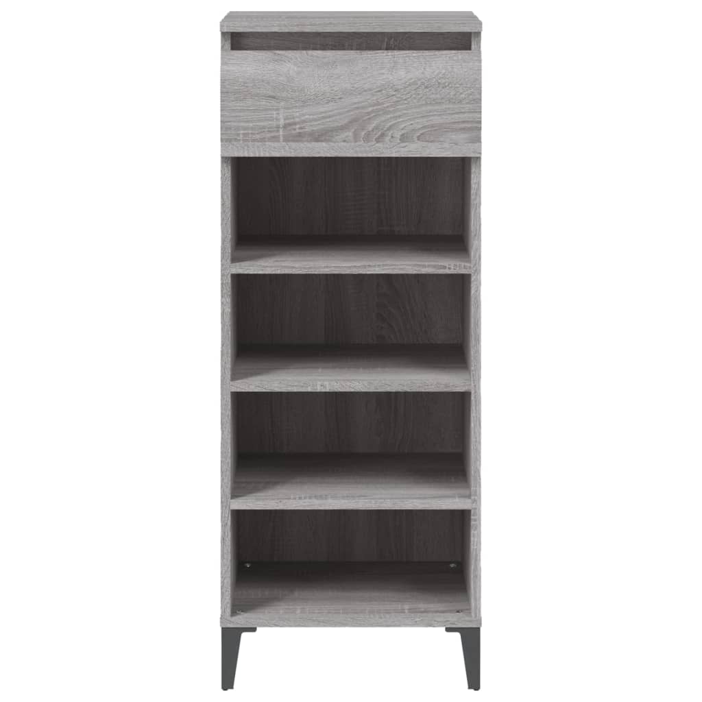 Scarpiera Grigio Sonoma 40x36x105 cm in Legno Multistrato - homemem39