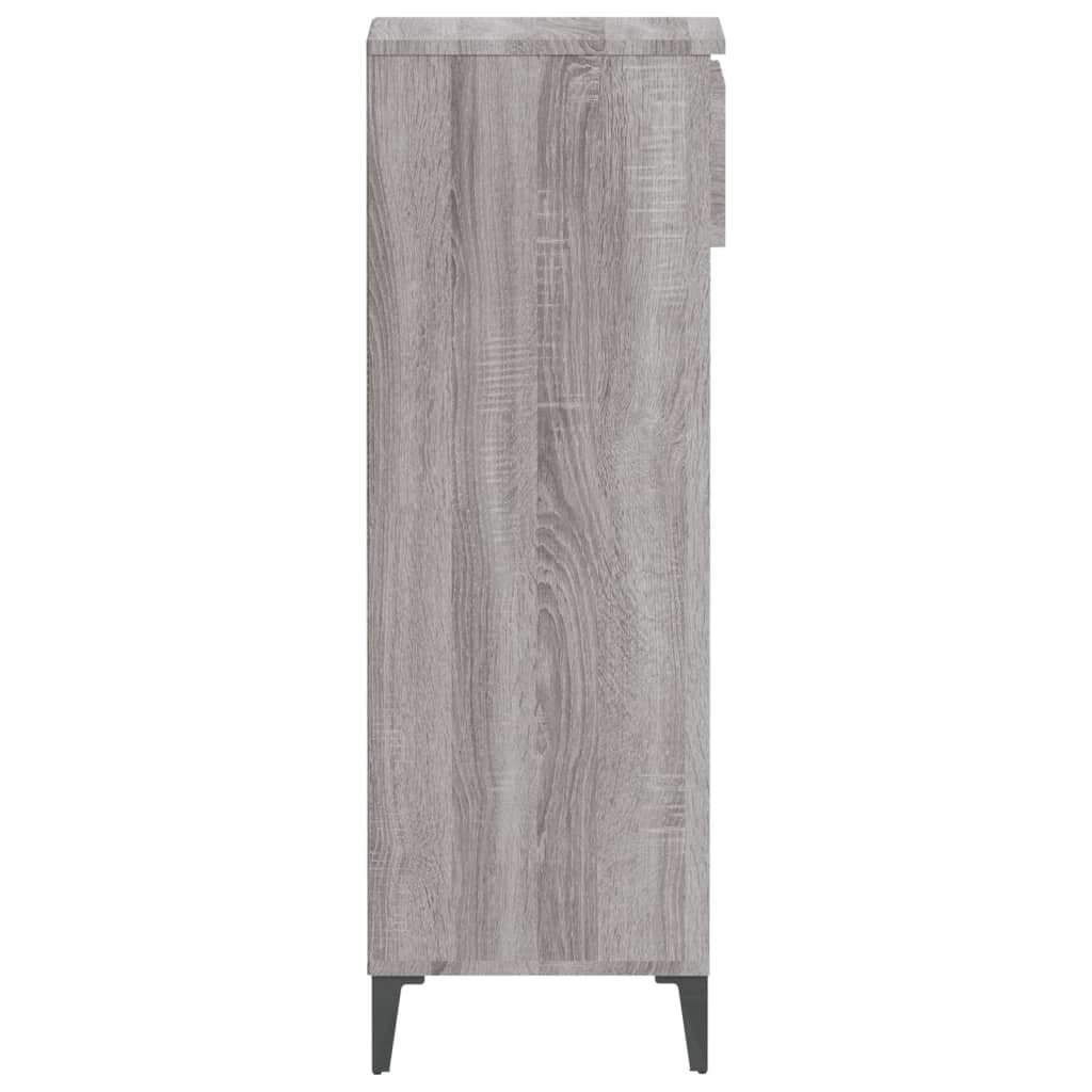 Scarpiera Grigio Sonoma 40x36x105 cm in Legno Multistrato - homemem39