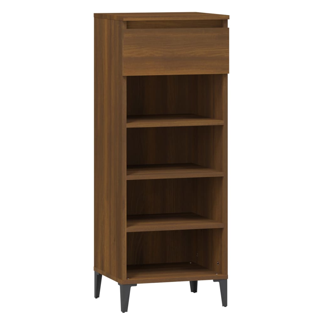 Scarpiera Rovere Marrone 40x36x105 cm in Legno Multistrato - homemem39