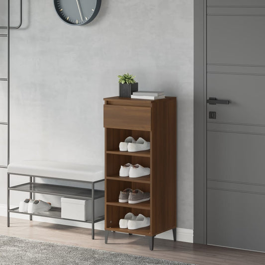 Scarpiera Rovere Marrone 40x36x105 cm in Legno Multistrato - homemem39