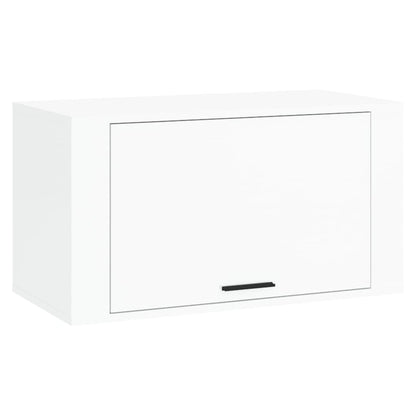 Scarpiera a Parete Bianco Lucido 70x35x38 cm Legno Multistrato - homemem39