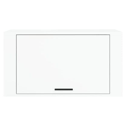 Scarpiera a Parete Bianco Lucido 70x35x38 cm Legno Multistrato - homemem39