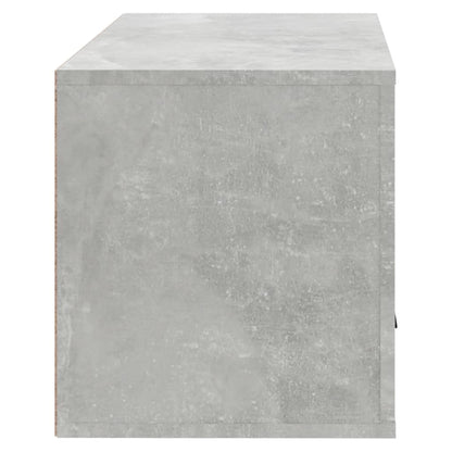 Scarpiera a Parete Grigio Cemento 70x35x38 cm Legno Multistrato - homemem39