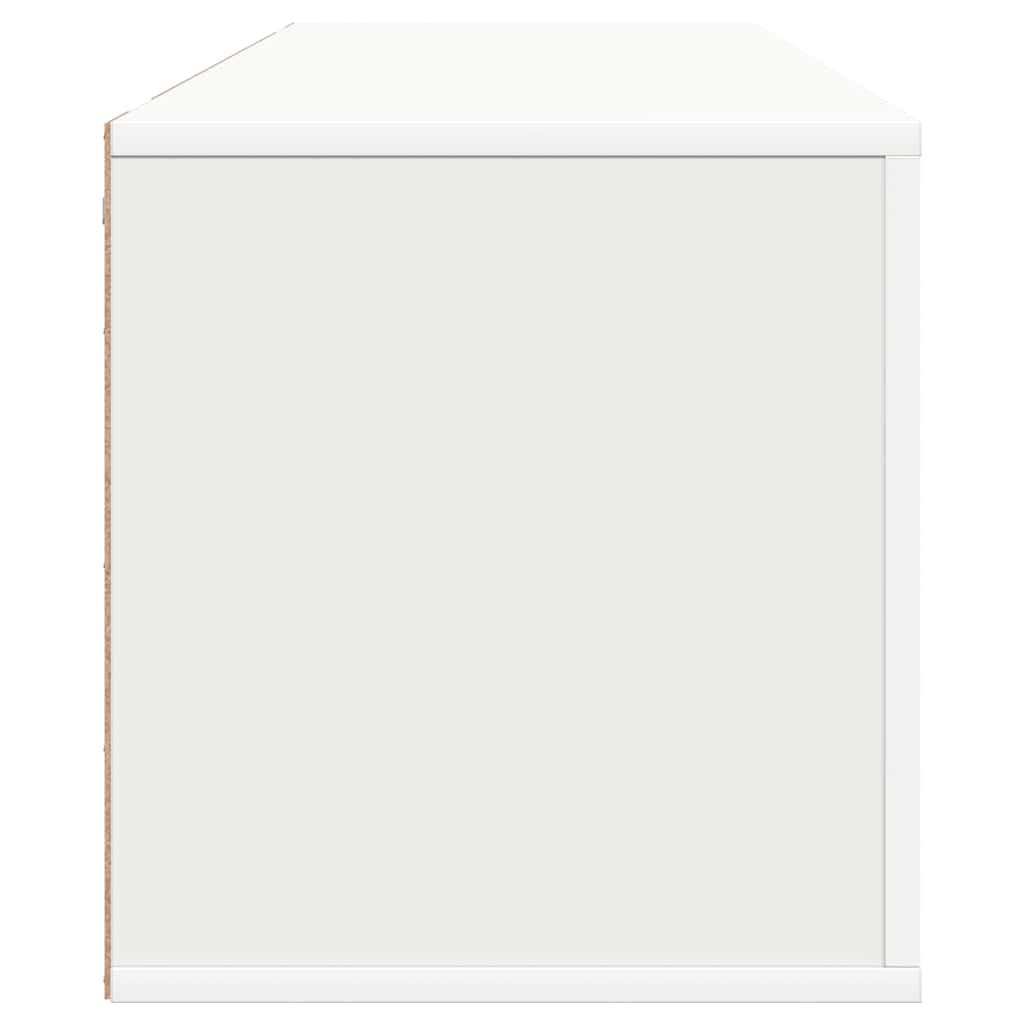 Scarpiera a Muro Bianca 100x35x38 cm in Legno Multistrato - homemem39