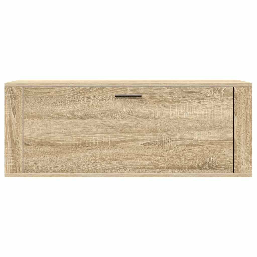 Scarpiera a Muro Rovere Sonoma 100x35x38cm in Legno Multistrato - homemem39
