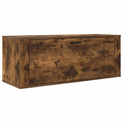 Scarpiera a Muro rovere fumo 100x35x38cm in Legno Multistrato - homemem39