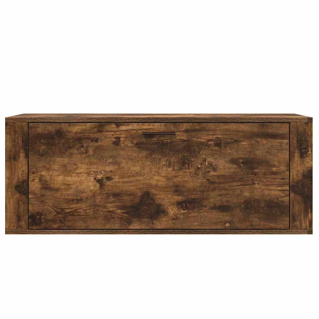 Scarpiera a Muro rovere fumo 100x35x38cm in Legno Multistrato - homemem39