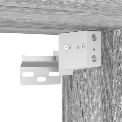 Scarpiera a Muro Grigio Sonoma 100x35x38cm in Legno Multistrato - homemem39