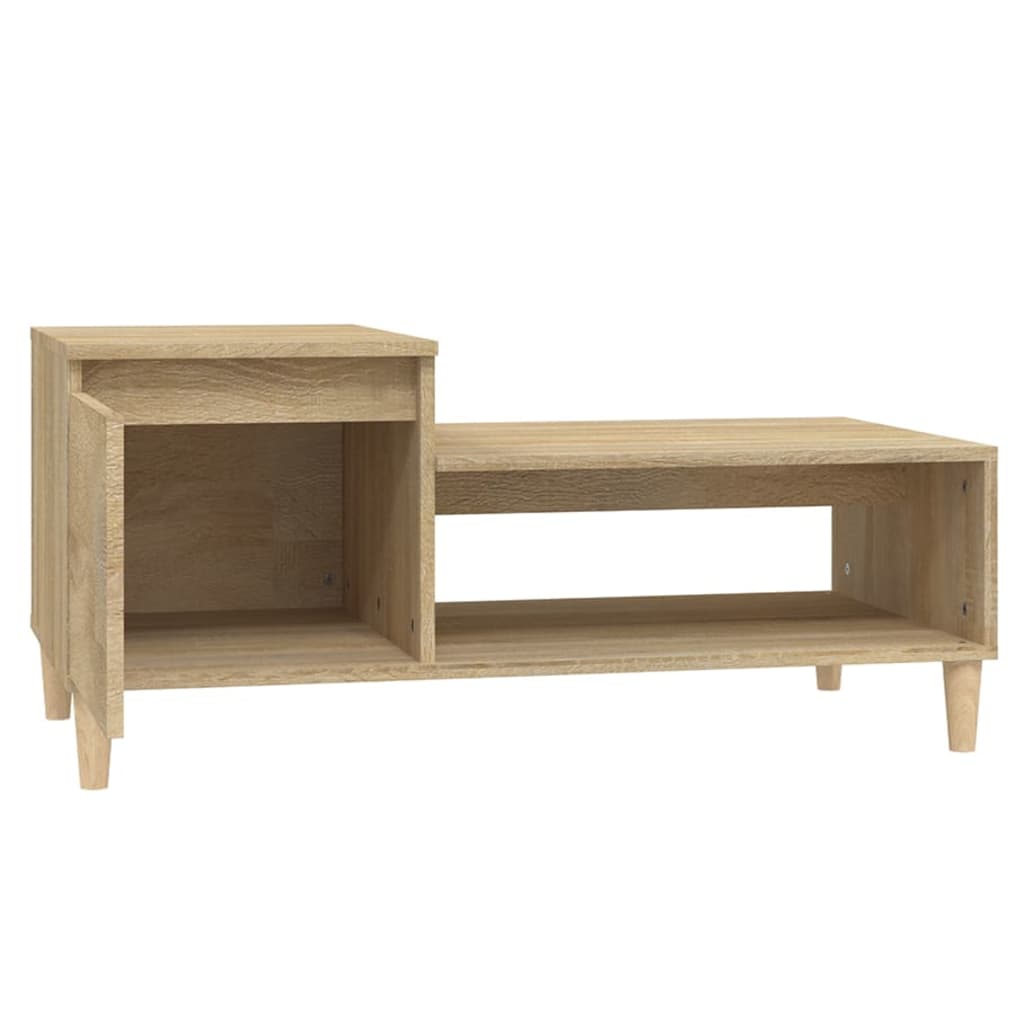 Tavolino da Salotto Rovere Sonoma 100x50x45cm Legno Multistrato | homemem39