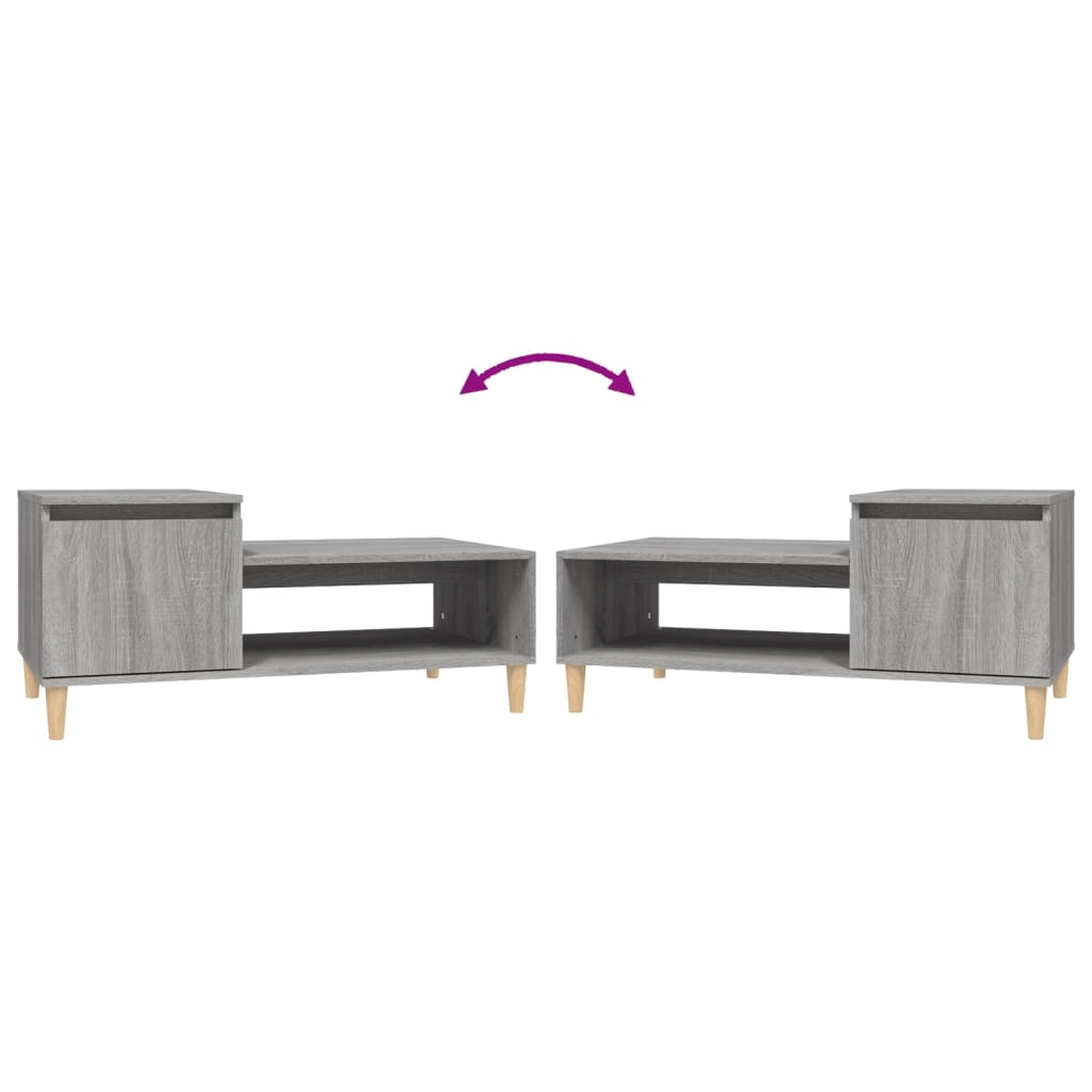 Tavolino da Salotto grigio sonoma 100x50x45cm Legno Multistrato | homemem39