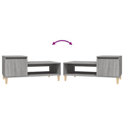 Tavolino da Salotto grigio sonoma 100x50x45cm Legno Multistrato