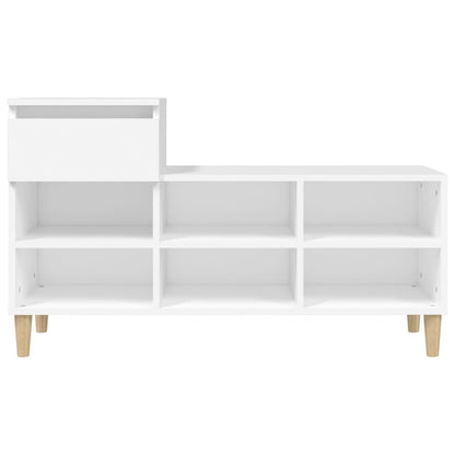 Scarpiera Bianca 102x36x60 cm in Legno Multistrato