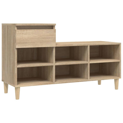 Scarpiera Rovere Sonoma 102x36x60 cm in Legno Multistrato