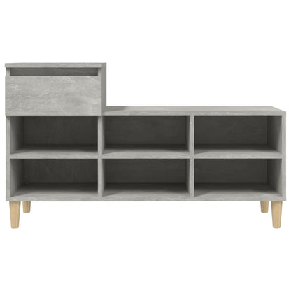 Scarpiera Grigio Cemento 102x36x60 cm in Legno Multistrato