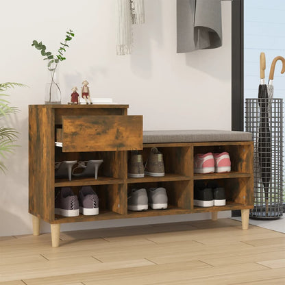 Scarpiera Rovere Fumo 102x36x60 cm in Legno Multistrato - homemem39