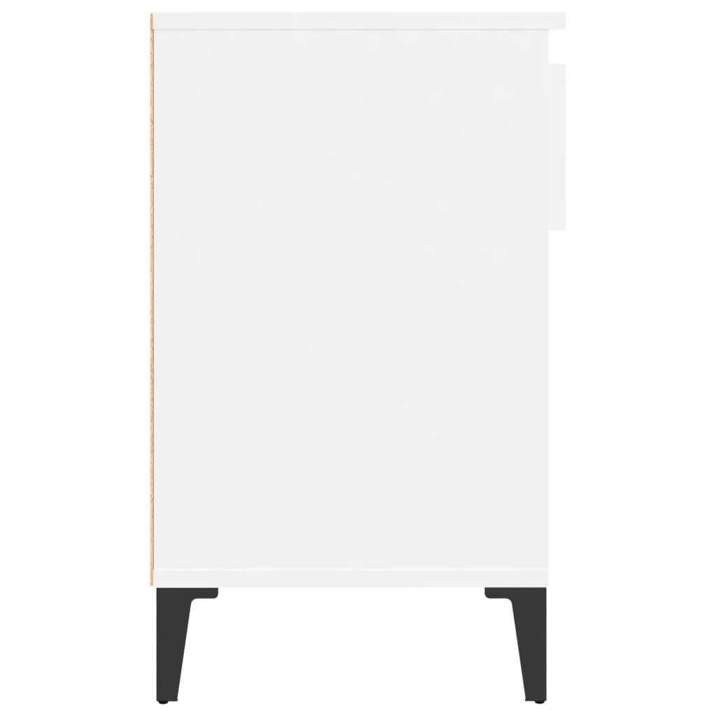 Scarpiera Bianca 102x36x60 cm in Legno Multistrato - homemem39