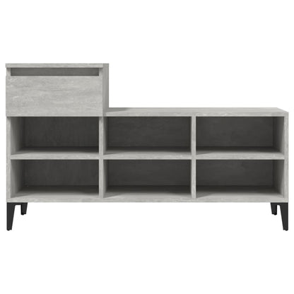 Scarpiera Grigio Cemento 102x36x60 cm in Legno Multistrato - homemem39