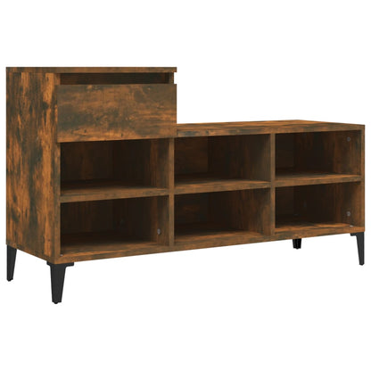 Scarpiera Rovere Fumo 102x36x60 cm in Legno Multistrato - homemem39