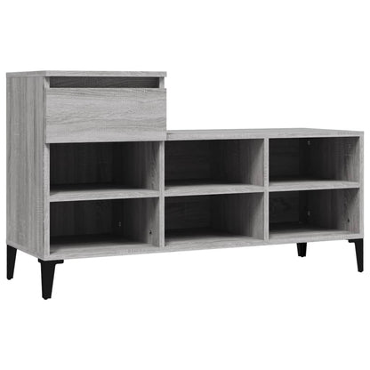 Scarpiera Grigio Sonoma 102x36x60 cm in Legno Multistrato - homemem39