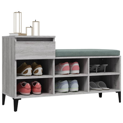Scarpiera Grigio Sonoma 102x36x60 cm in Legno Multistrato - homemem39
