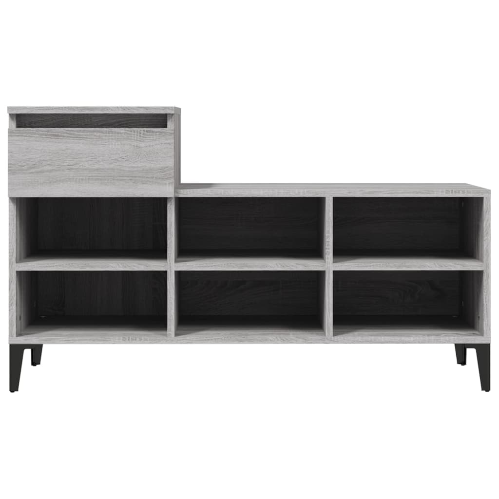 Scarpiera Grigio Sonoma 102x36x60 cm in Legno Multistrato - homemem39