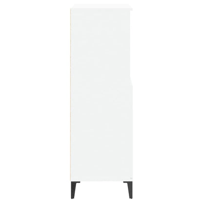 Credenza Alta Bianca 60x36x110 cm in Legno Multistrato - homemem39