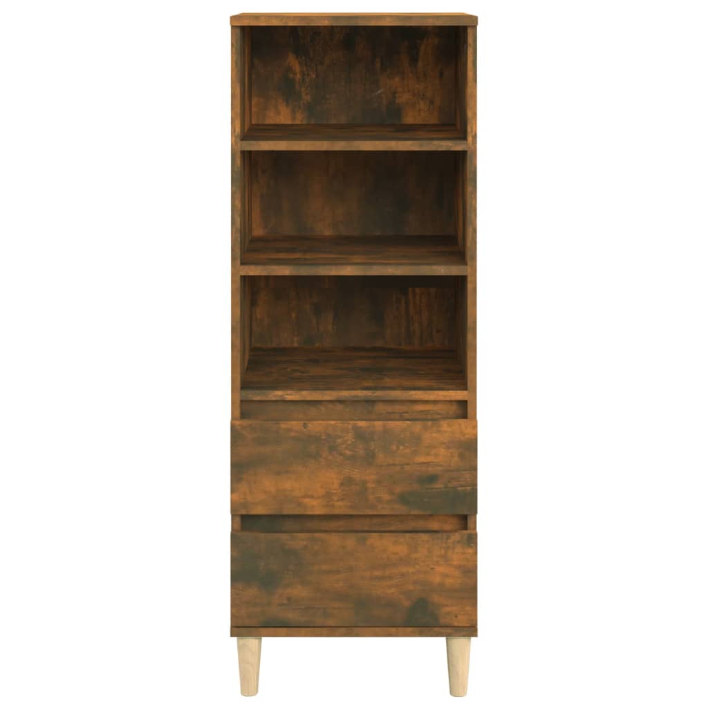 Credenza Rovere Fumo 40x36x110 cm in Legno Multistrato - homemem39