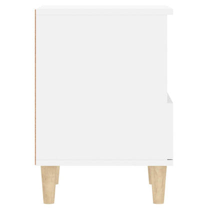 Comodini 2 pz in Bianco 40x35x50 cm - homemem39