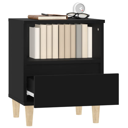 Comodini 2 pz Nero 40x35x50 cm - homemem39