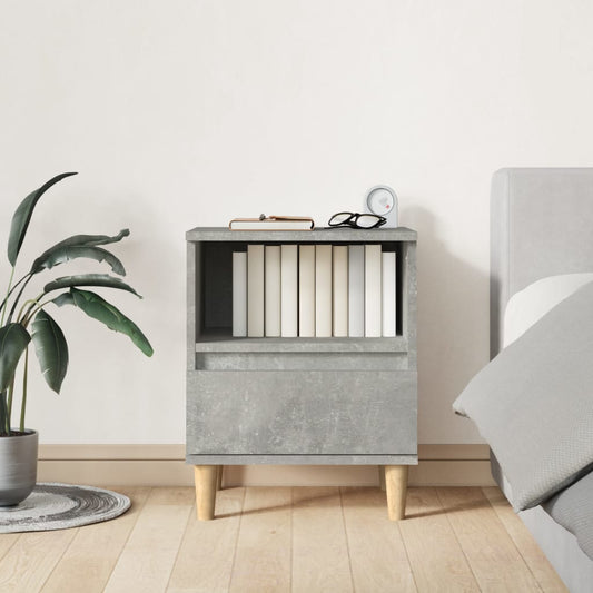 Comodino Grigio Cemento 40x35x50 cm - homemem39