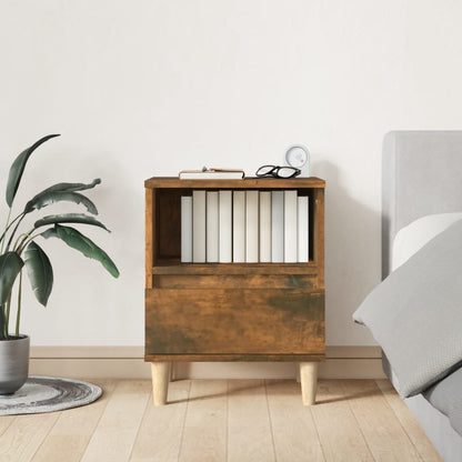 Comodini 2pz Rovere Fumo 40x35x50 cm - homemem39