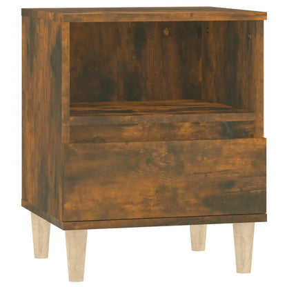 Comodini 2pz Rovere Fumo 40x35x50 cm - homemem39