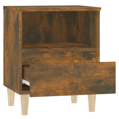 Comodini 2pz Rovere Fumo 40x35x50 cm - homemem39
