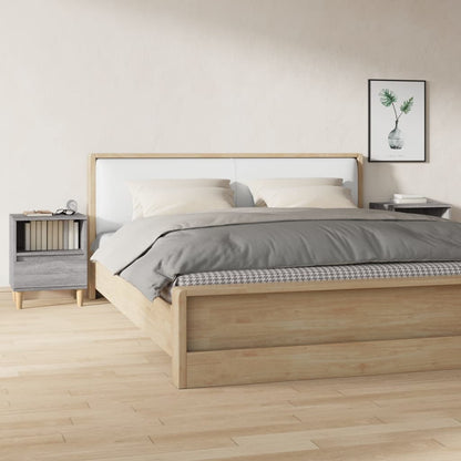 Comodino 2 pz Grigio Sonoma 40x35x50 cm - homemem39