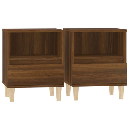 Comodini 2 pz Rovere Marrone 40x35x50 cm - homemem39