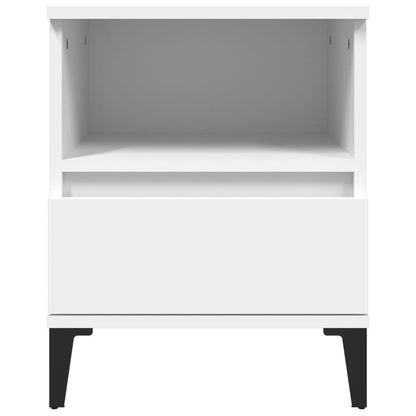 Comodini 2 pz in Bianco 40x35x50 cm - homemem39